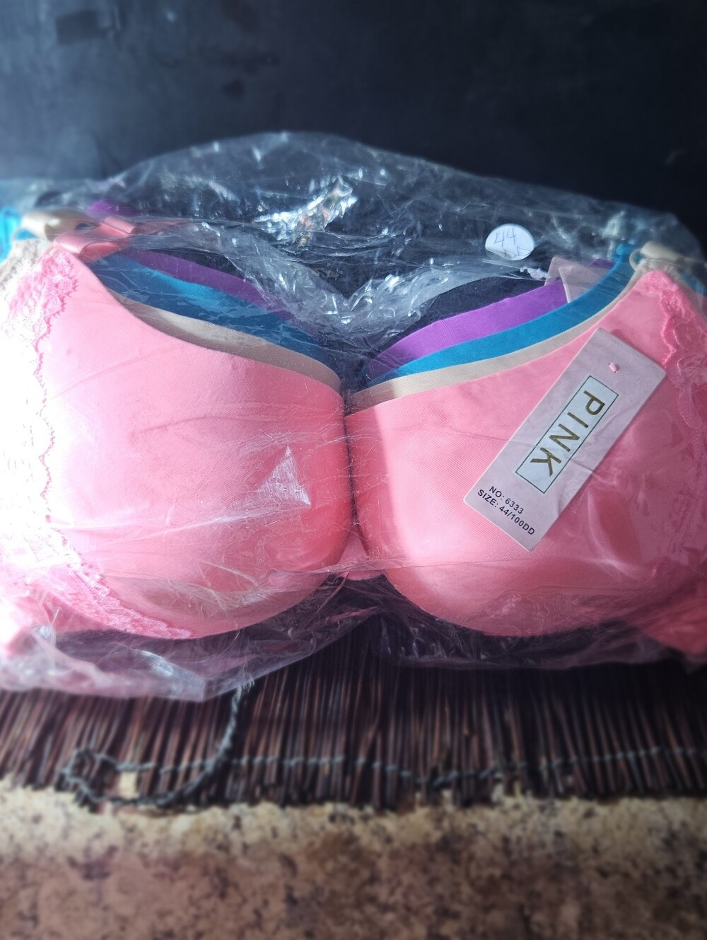 PINK 44DD  Lace-Trim Bra BUNDLE (6)